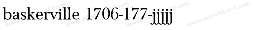 baskerville 1706-177字体转换